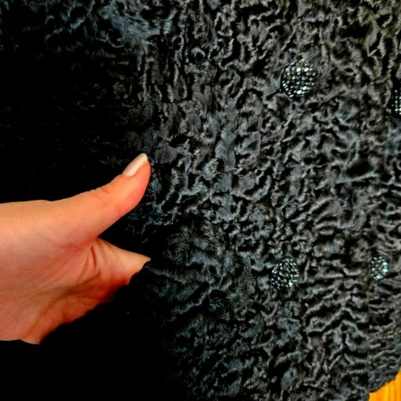 Reckmeyer's Furrier Milwaukee Vintage 1940's Black Persian Lamb Jacket EUC - Picture 13 of 13